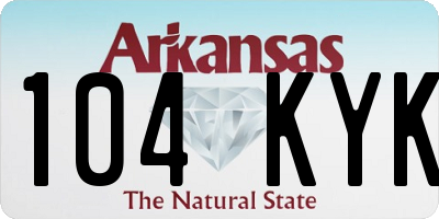 AR license plate 104KYK