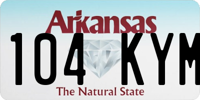 AR license plate 104KYM