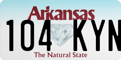 AR license plate 104KYN