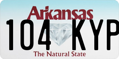 AR license plate 104KYP