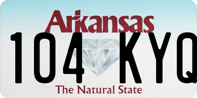 AR license plate 104KYQ