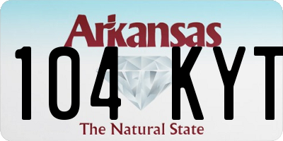 AR license plate 104KYT