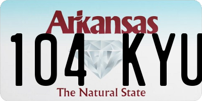 AR license plate 104KYU