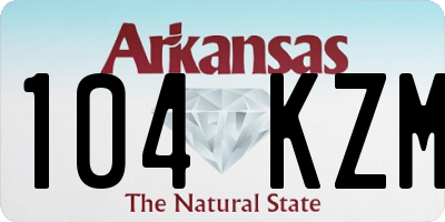 AR license plate 104KZM