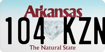 AR license plate 104KZN