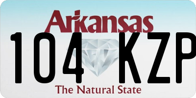 AR license plate 104KZP