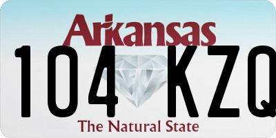 AR license plate 104KZQ