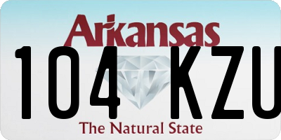 AR license plate 104KZU