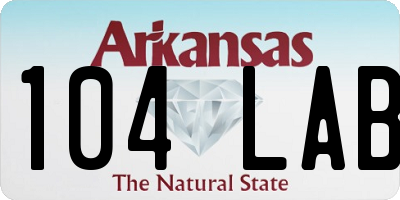 AR license plate 104LAB