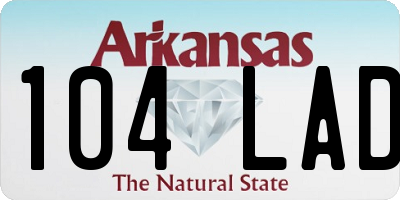 AR license plate 104LAD