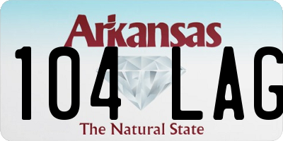 AR license plate 104LAG