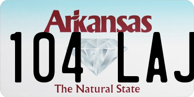 AR license plate 104LAJ