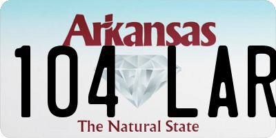 AR license plate 104LAR