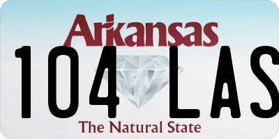 AR license plate 104LAS