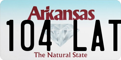 AR license plate 104LAT