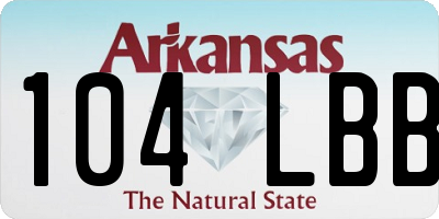 AR license plate 104LBB