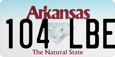 AR license plate 104LBE