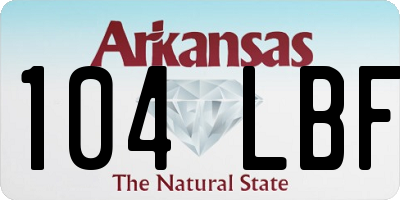 AR license plate 104LBF