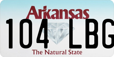 AR license plate 104LBG