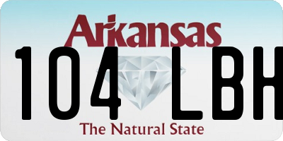 AR license plate 104LBH