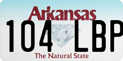 AR license plate 104LBP