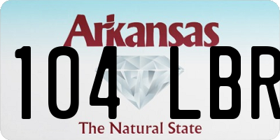 AR license plate 104LBR