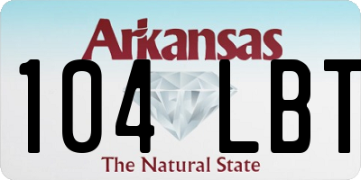 AR license plate 104LBT