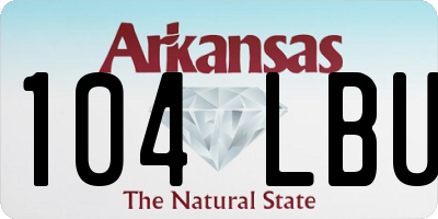 AR license plate 104LBU