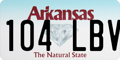 AR license plate 104LBV