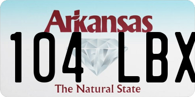 AR license plate 104LBX