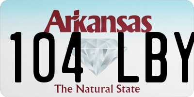 AR license plate 104LBY