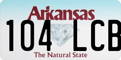AR license plate 104LCB