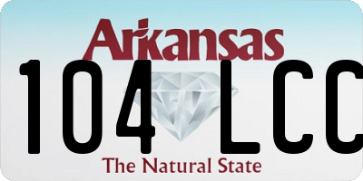 AR license plate 104LCC