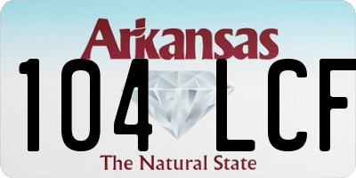 AR license plate 104LCF