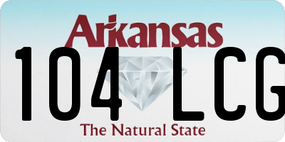 AR license plate 104LCG
