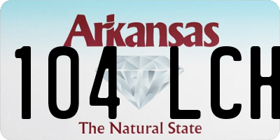 AR license plate 104LCH