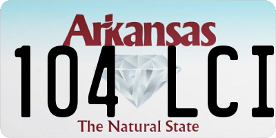 AR license plate 104LCI