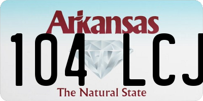 AR license plate 104LCJ