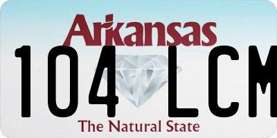 AR license plate 104LCM