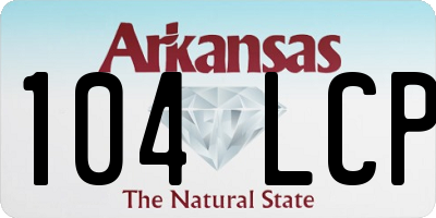 AR license plate 104LCP