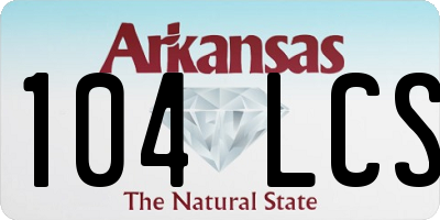 AR license plate 104LCS
