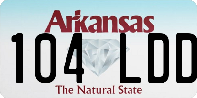 AR license plate 104LDD