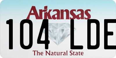 AR license plate 104LDE