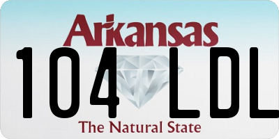 AR license plate 104LDL