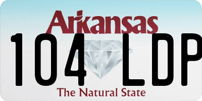 AR license plate 104LDP