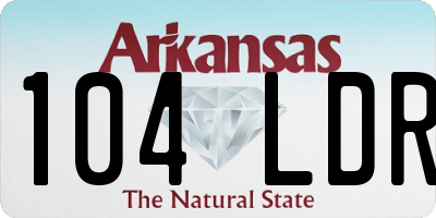 AR license plate 104LDR