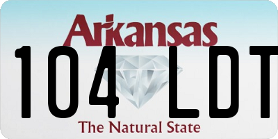 AR license plate 104LDT