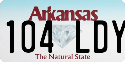 AR license plate 104LDY