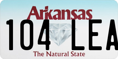 AR license plate 104LEA