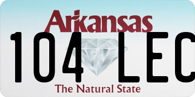 AR license plate 104LEC
